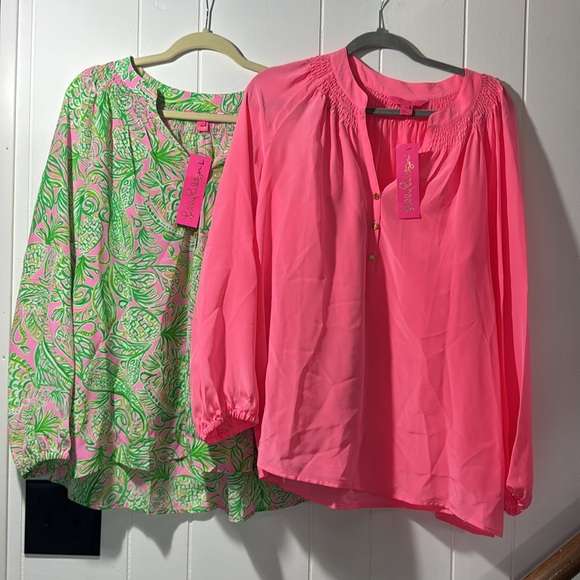 Lilly Pulitzer Tops - Lilly Pulitzer Elsa silk Top bundle